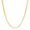 Men's Solid Link Chain In 14K Yellow Gold, 2.3Mm, 22"