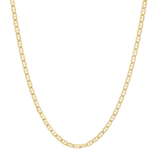 Men's Solid Mariner Chain In 14K Yellow Gold, 1.75Mm, 22"