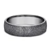 Men's Stone Finish Band In Tantalum, 6Mm