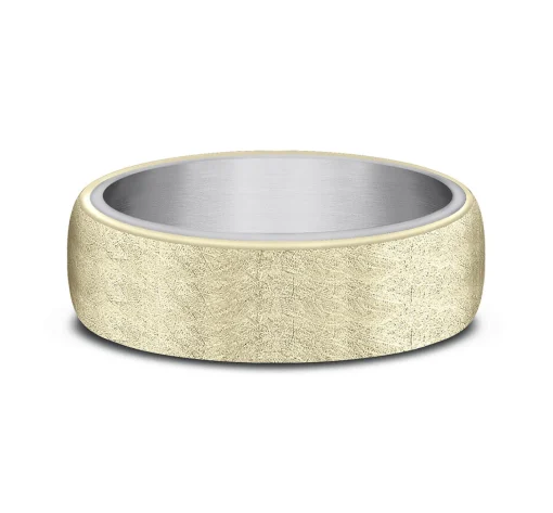 Men's Swirl Finish Band In Tantalum