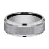 Men's Swirl Finish Band In Tantalum, 8Mm