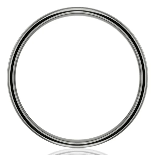 Men's Swirl Finish Band In Tantalum, 8Mm