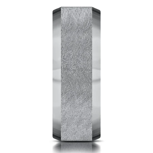 Men's Swirl Finish Band In Tantalum, 8Mm