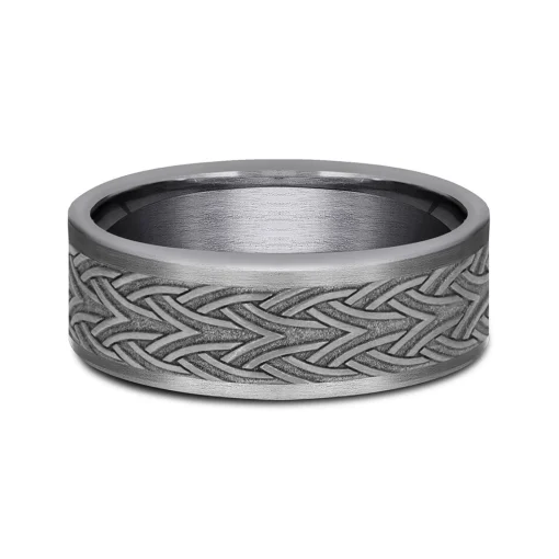 Men's Tantalum Celtic Arrow Knot Band, 7Mm
