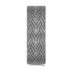 Men's Tantalum Celtic Arrow Knot Band, 7Mm