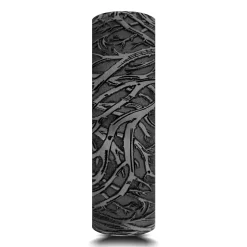 Men's Tantalum Wedding Band In Forest Detail