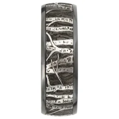Men's Tree Wedding Band In Cobalt & Black Zirconium, 8Mm