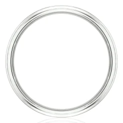 Men's Wedding Band With 10K Yellow Gold Accent In 10K White Gold, 6Mm