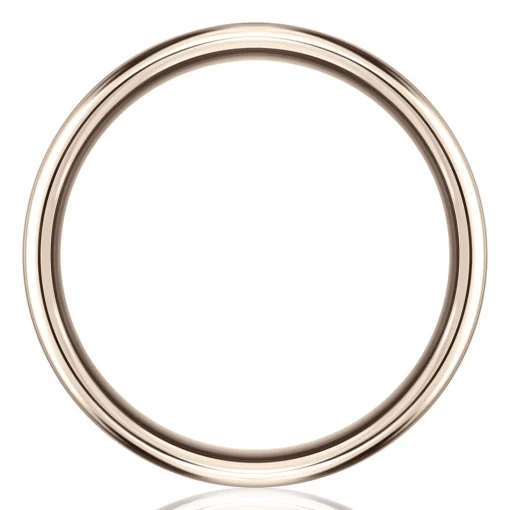 Men's Wedding Band With 14K Rose Gold Inlay In Tantalum, 6.5Mm