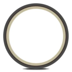 Men's Wedding Band With 14K Yellow Gold Inlay In Tantalum, 6.5Mm