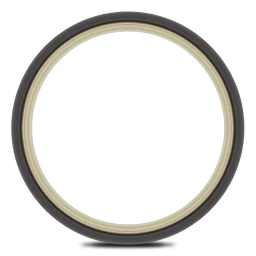 Men's Wedding Band With 14K Yellow Gold Inlay In Tantalum, 6.5Mm