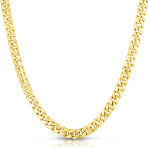 Miami Cuban Chain In 14K Yellow Gold, 28"