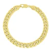 Miami Cuban Curb Link Bracelet In 14K Yellow Gold