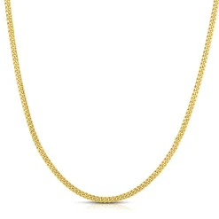 Miami Cuban Link Chain In 14K Yellow Gold, 22"