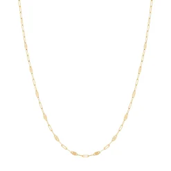 Mirror Chain Necklace In 14K Yellow Gold, 18"
