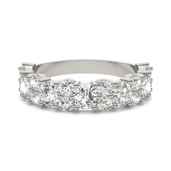 Moissanite Band In 14K White Gold (2 1/3 Ct. Tw.)