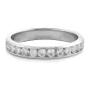 Moissanite Band In 14K White Gold (5/8 Ct. Tw.)