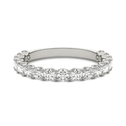 Moissanite Band In 14K White Gold (1 Ct. Tw.)