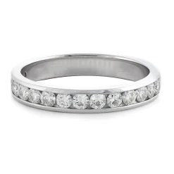Moissanite Band In 14K White Gold (5/8 Ct. Tw.)