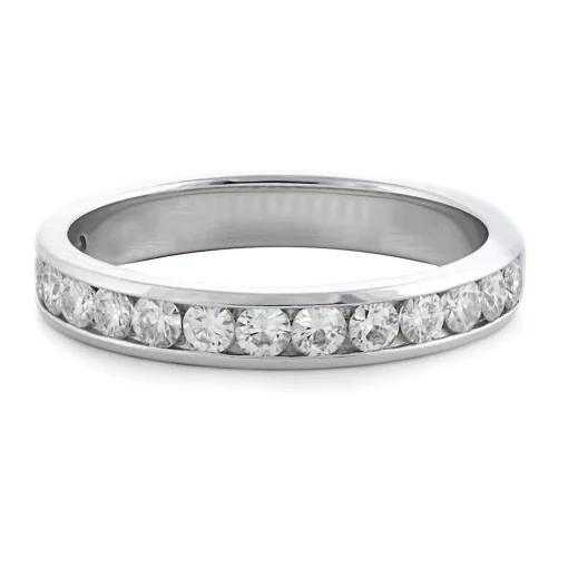Moissanite Band In 14K White Gold (5/8 Ct. Tw.)