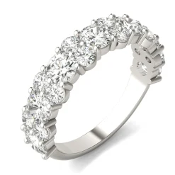 Moissanite Band In 14K White Gold (2 1/3 Ct. Tw.)