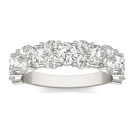 Moissanite Band In 14K White Gold (2 1/3 Ct. Tw.)
