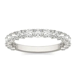 Moissanite Band In 14K White Gold (1 Ct. Tw.)