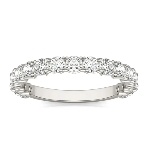 Moissanite Band In 14K White Gold (1 Ct. Tw.)