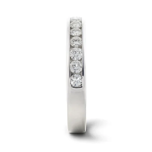 Moissanite Band In 14K White Gold (5/8 Ct. Tw.)