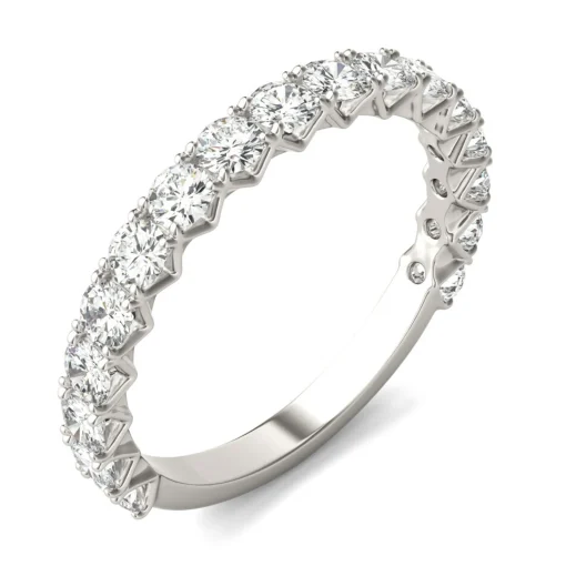 Moissanite Band In 14K White Gold (1 Ct. Tw.)