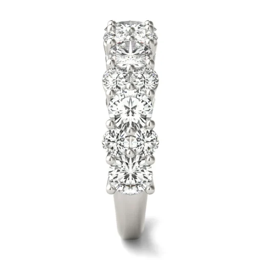 Moissanite Band In 14K White Gold (2 1/3 Ct. Tw.)