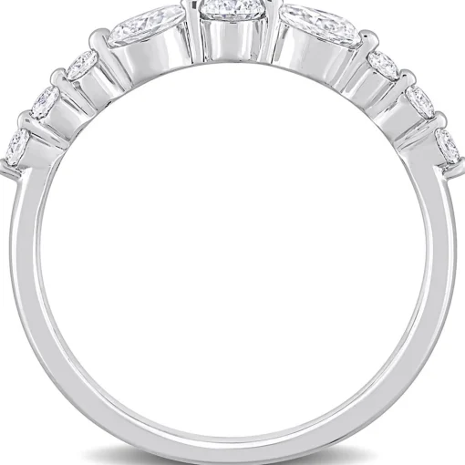 Moissanite Band In Sterling Silver (2/5 Ct. Tw.)