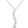 Moissanite Journey Pendant In Sterling Silver (1 1/2 Ct. Tw.)