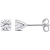 Moissanite Martini Stud Earrings In Sterling Silver (1 Ct. Tw.)