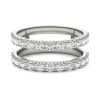 Moissanite Ring Enhancer In 14K White Gold
