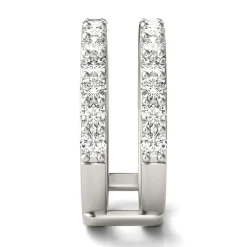 Moissanite Ring Enhancer In 14K White Gold