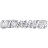 Moissanite Ring With S-Style Setting In Sterling Silver