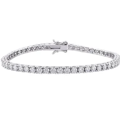 Moissanite Tennis Bracelet In Sterling Silver (5 5/8 Ct. Tw.)