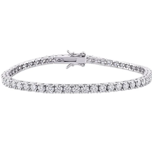 Moissanite Tennis Bracelet In Sterling Silver (5 5/8 Ct. Tw.)