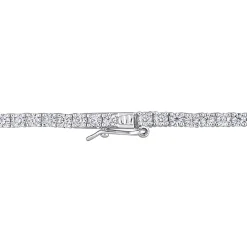 Moissanite Tennis Necklace In Sterling Silver (12 1/2 Ct. Tw.)