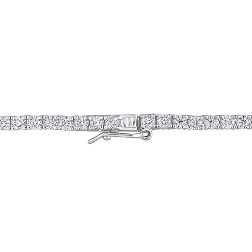 Moissanite Tennis Necklace In Sterling Silver (12 1/2 Ct. Tw.)