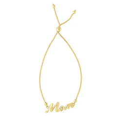 Mom Bolo Bracelet In 14K Yellow Gold