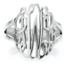 Monogram Ring In Sterling Silver