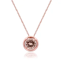 Morganite Pendant In 10K Rose Gold