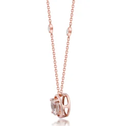 Morganite Pendant In 10K Rose Gold