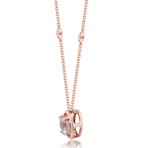 Morganite Pendant In 10K Rose Gold