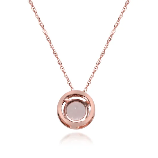 Morganite Pendant In 10K Rose Gold