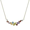 Multi-Gemstone Necklace In 14K Yellow Gold