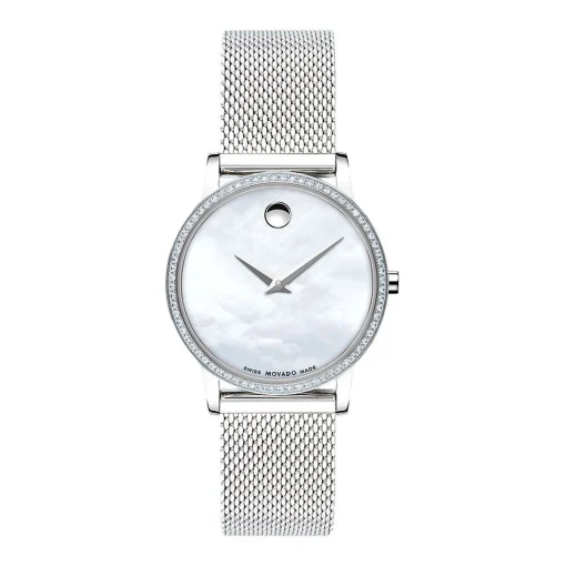 Museum Classic Women's Watch With Mother Of Pearl Dial In Stainless Steel, 28Mm