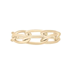 Open Link Ring In Vermeil